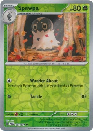 Spewpa - 006/191 - Common Reverse Holo