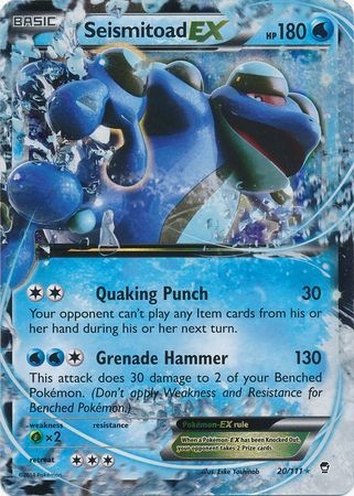 Seismitoad EX - 20/111 - Ultra Rare