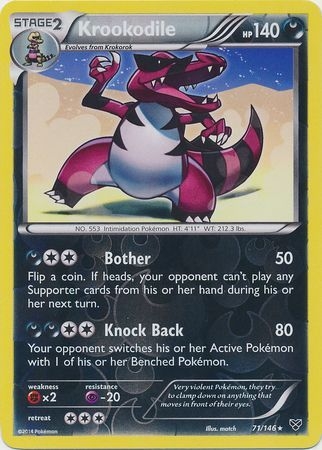 Krookodile - 71/146 - Rare Reverse Holo
