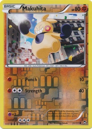Makuhita - 51/111 - Common Reverse Holo