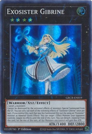 Exosister Gibrine - GRCR-EN019 - Super Rare 1st Edition