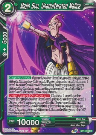 Majin Buu, Unadulterated Malice - BT14-082 - Rare