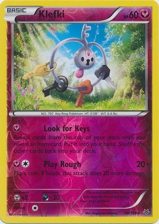 Klefki - 48/108 - Rare Reverse Holo