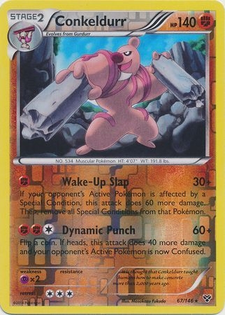 Conkeldurr - 67/146 - Rare Reverse Holo