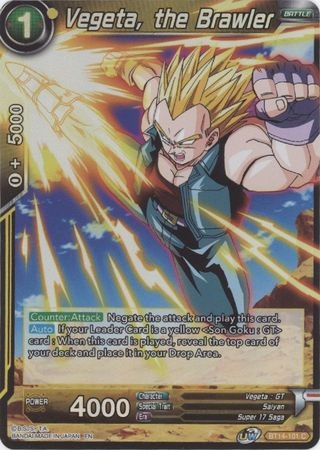 Vegeta, the Brawler - BT14-101 - Common Foil