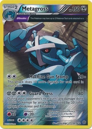 Metagross - 50/98 - Rare Reverse Holo