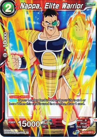 Nappa, Elite Warrior - BT11-026 - Foil Common