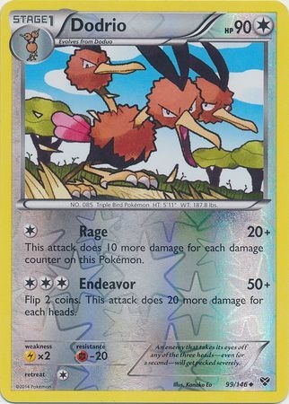 Dodrio - 99/146 - Uncommon Reverse Holo