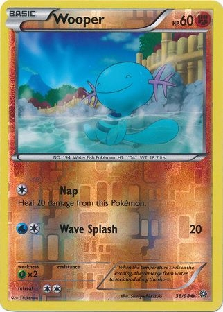 Wooper - 38/98 - Common Reverse Holo