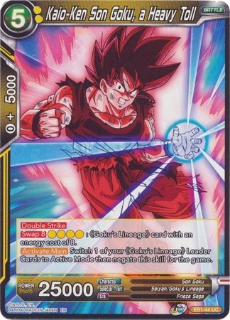 Kaio-Ken Son Goku, a Heavy Toll - EB1-44 - Uncommon