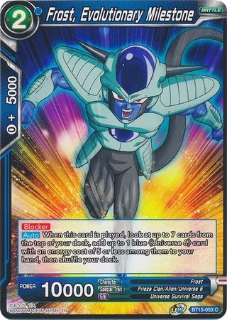 Frost, Evolutionary Milestone - BT15-053 - Common