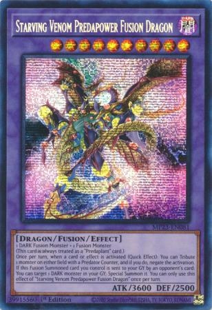 Starving Venom Predapower Fusion Dragon MP23-EN081 Prismatic Secret Rare 1st Edition