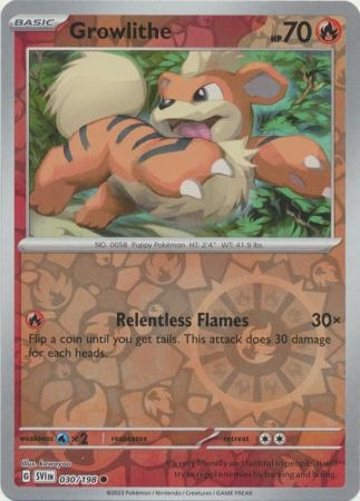 Growlithe - 030/198 - Common Reverse Holo