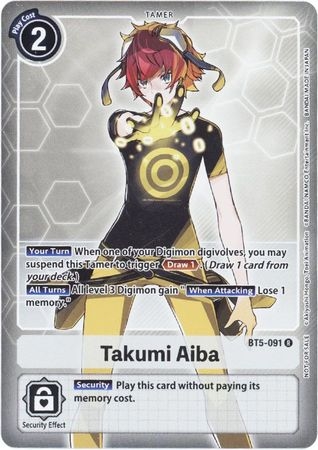 Takumi Aiba (Box Topper) - BT5-091 - Rare