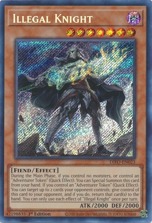 Illegal Knight - DIFO-EN023 - Secret Rare 1st Edition