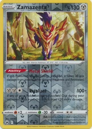 Zamazenta - 097/159 - Holo Rare Reverse Holo