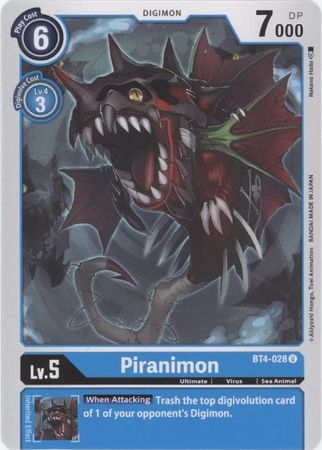 Piranimon - BT4-028 - Uncommon