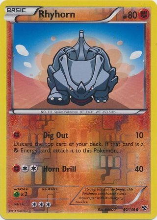 Rhyhorn - 60/146 - Common Reverse Holo