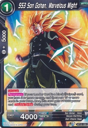 SS3 Son Gohan, Marvelous Might - BT12-129 - Common