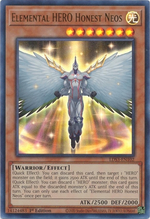 Elemental HERO Honest Neos - LDS3-EN102 - Ultra Rare 1st Edition