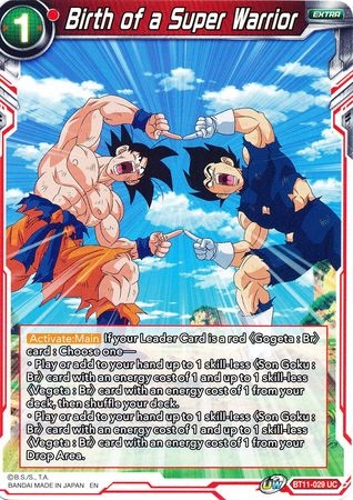 Birth of a Super Warrior - BT11-029 - Uncommon