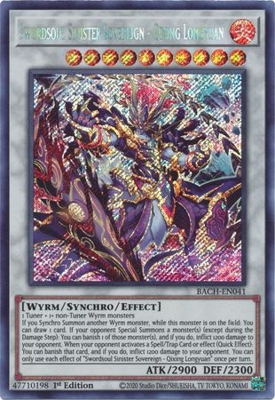 Swordsoul Sinister Sovereign - Qixing Longyuan - BACH-EN041 - Secret Rare 1st Edition