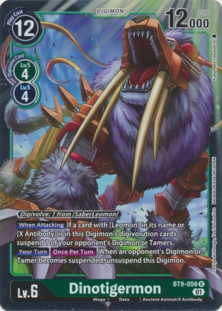 Dinotigermon - BT9-056 R - Rare