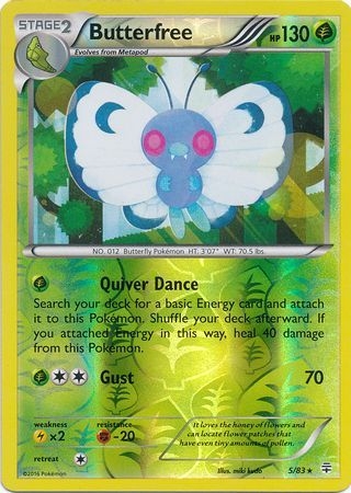 Butterfree - 5/83 - Holo Rare Reverse Holo