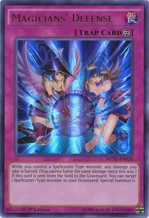 Magicians' Defense - MVP1-EN028 - Ultra Rare 1st Edition