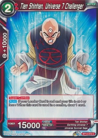 Tien Shinhan, Universe 7 Challenger - BT14-010 - Common