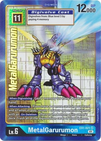 MetalGarurumon (Alternate Art) - EX1-021 - Super Rare