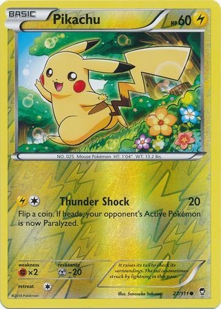 Pikachu - 27/111 - Common Reverse Holo