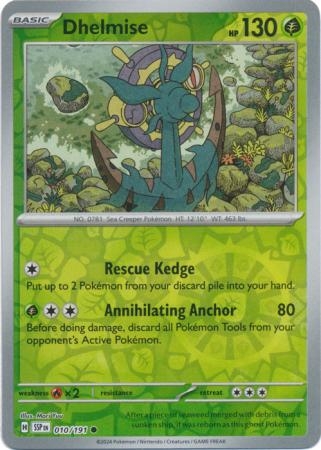 Dhelmise - 010/191 - Common Reverse Holo