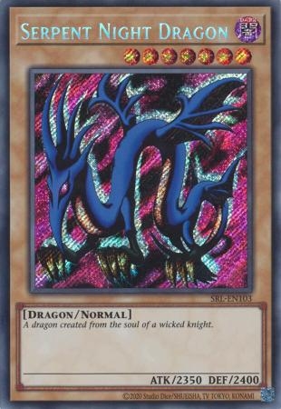Serpent Night Dragon - SRL-EN103 - Secret Rare Unlimited (25th Reprint)