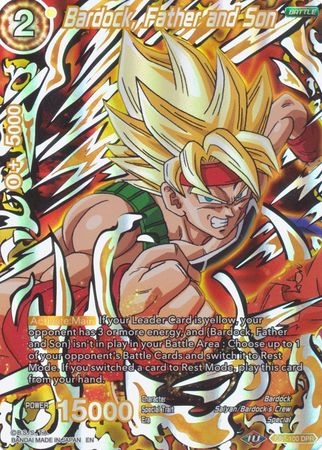 Bardock, Father and Son (Reprint) - DB1-100 - Rare Foil