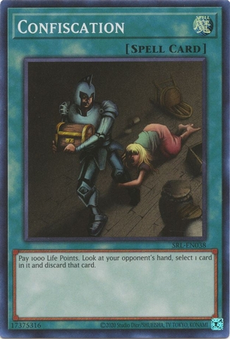 Confiscation - SRL-EN038 - Super Rare Unlimited (25th Reprint)