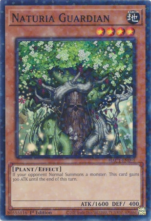 Naturia Guardian - HAC1-EN095 - Duel Terminal Common Parallel 1st Edition