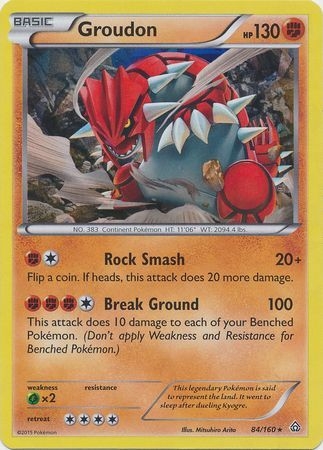 Groudon - 84/160 - Shattered Holo Rare
