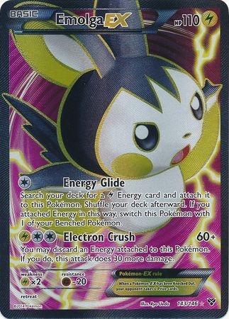 Emolga EX - 143/146 - Full Art Ultra Rare