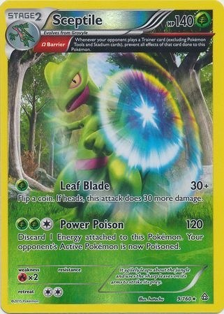 Sceptile - 9/160 - Holo Rare - Reverse Holo