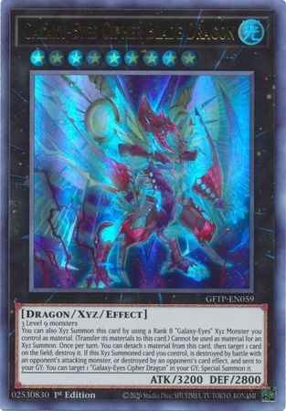 Galaxy-Eyes Cipher Blade Dragon - GFTP-EN059 - Ultra Rare 1st Edition