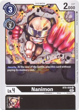 Nanimon - BT6-058 - Common