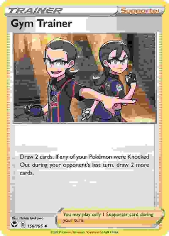 Gym Trainer - 158/195 - Uncommon Reverse Holo