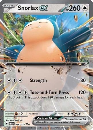 Snorlax ex - 076/131 - Ultra Rare