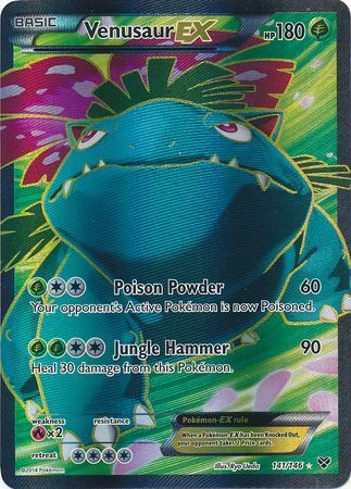 Venusaur EX - 141/146 - Full Art Ultra Rare