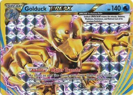 Golduck Break - 18/122 - Break Rare