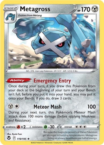 Metagross - 119/195 - Holo Rare Reverse Holo