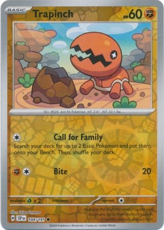 Trapinch - 104/191 - Common Reverse Holo