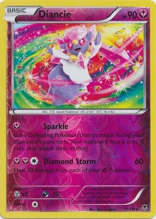 Diancie - 71/119 - Holo Rare Reverse Holo