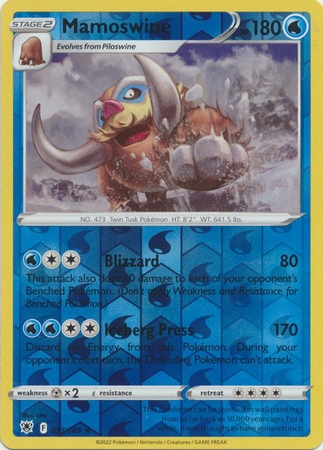 Mamoswine - 033/189 - Rare Reverse Holo